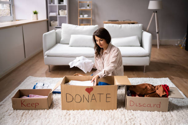 Donating Decluttering And Cleaning Up Wardrobe