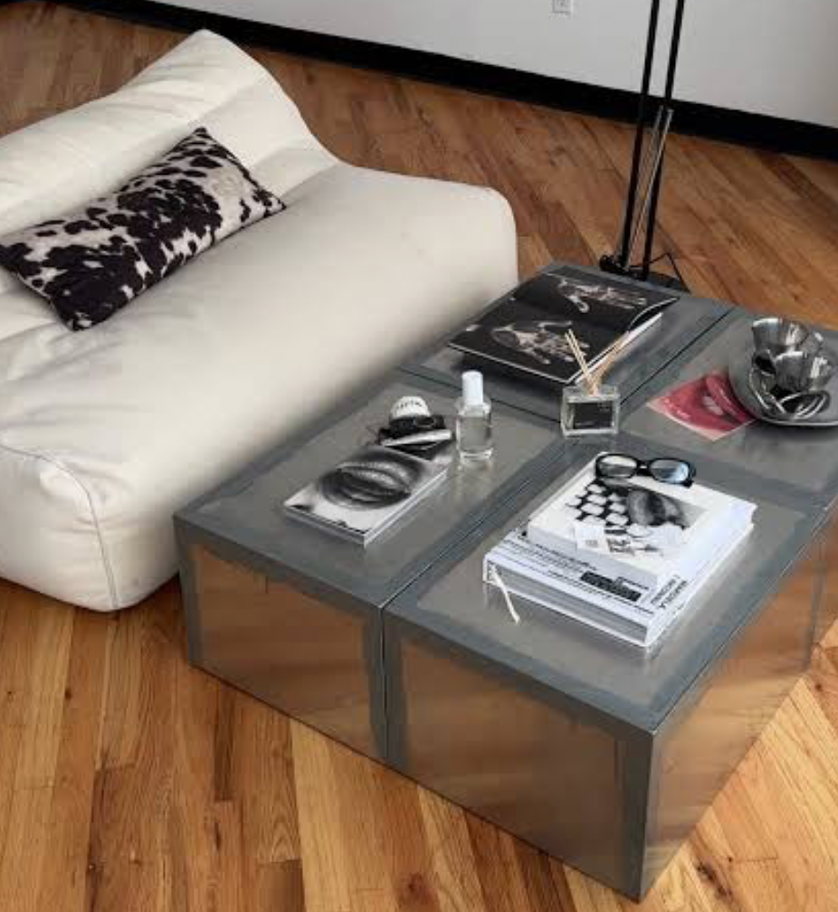 Modern living room with stylish furniture