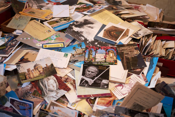 Old photos scattered all over.
