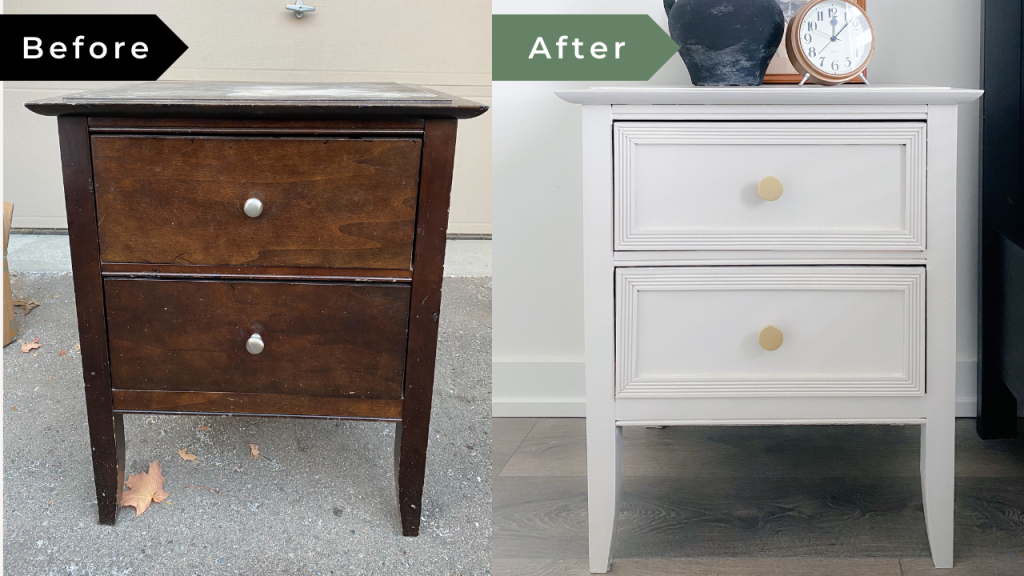 A renewed bed side desk.