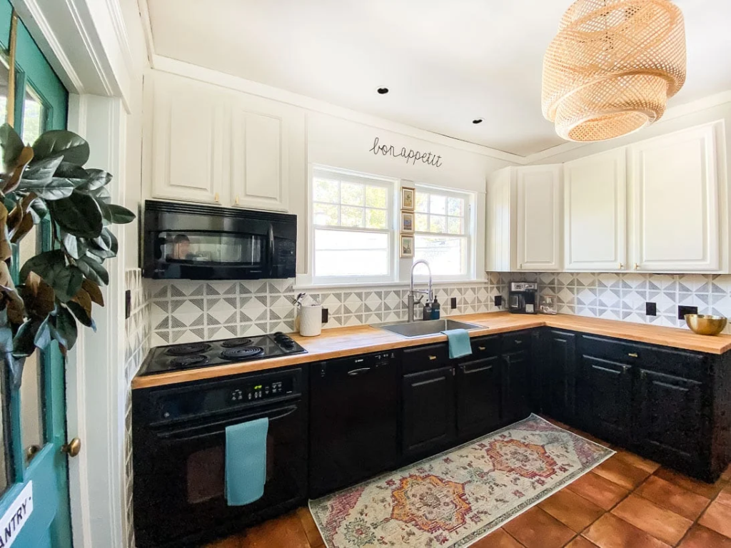 Kaleidoscope Living waved its magic wand and made this once gloomy kitchen shine