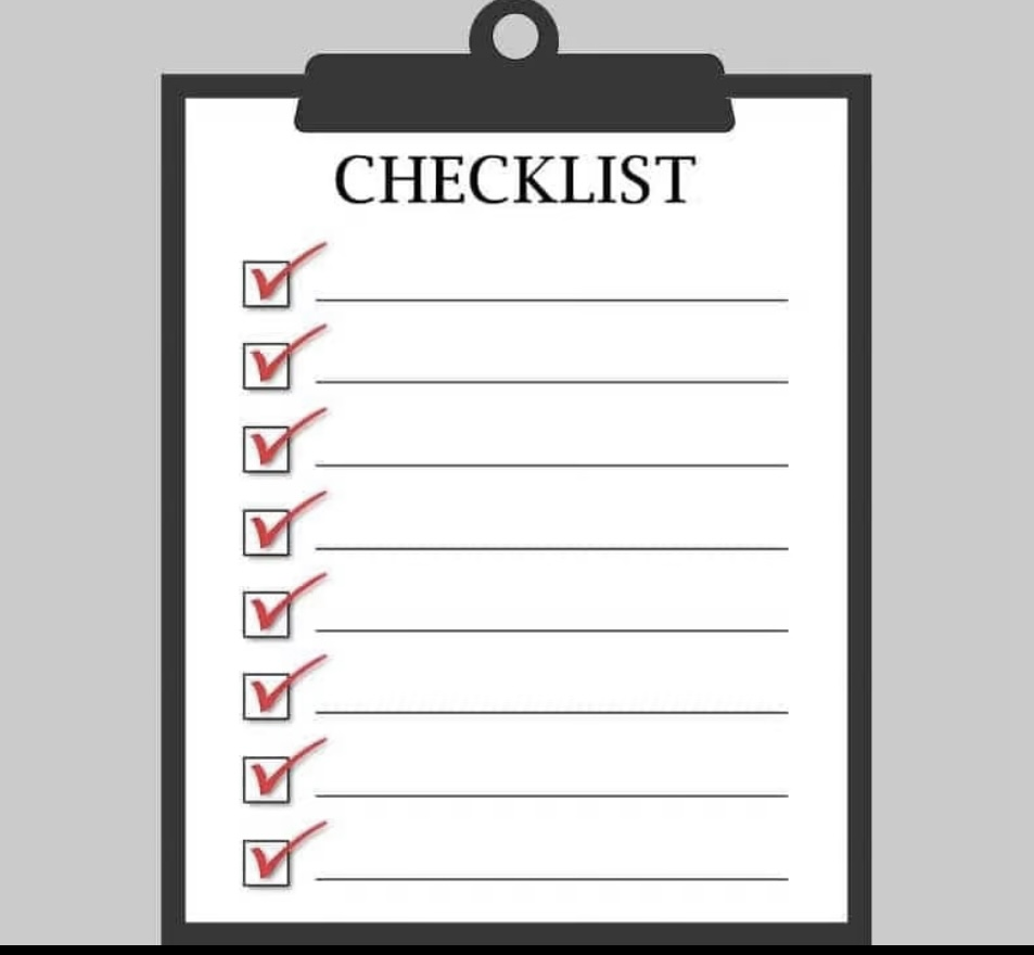 A blank checklist graphic.