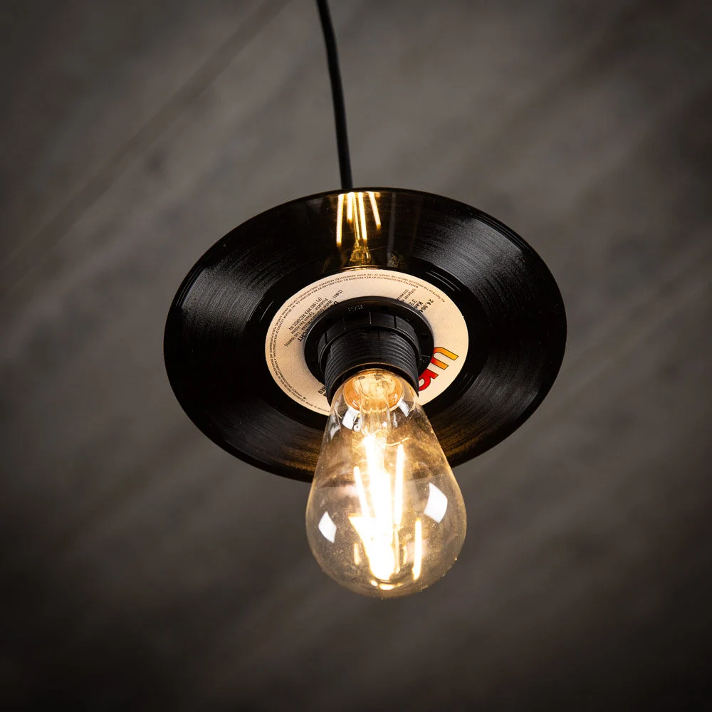 LED bulb in a record.