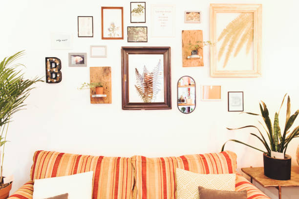 DIY frames in a stylish modern home
