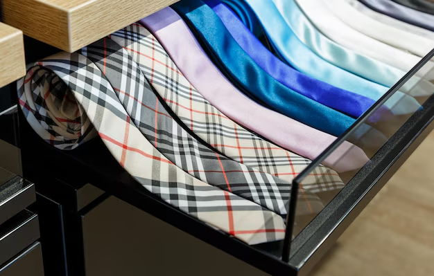 Tie storage with aesthetic display