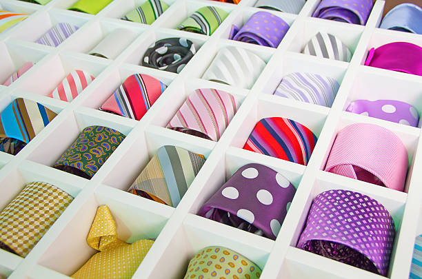 Custom design drawer insertion storage for ties.