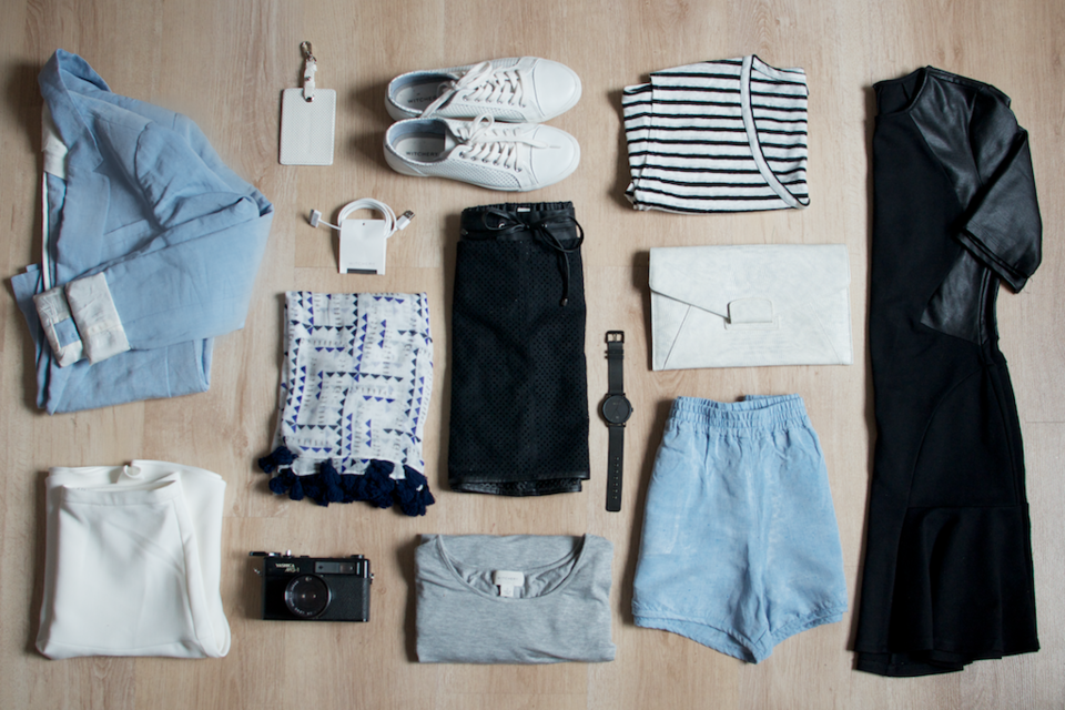 A great example of a capsule wardrobe 