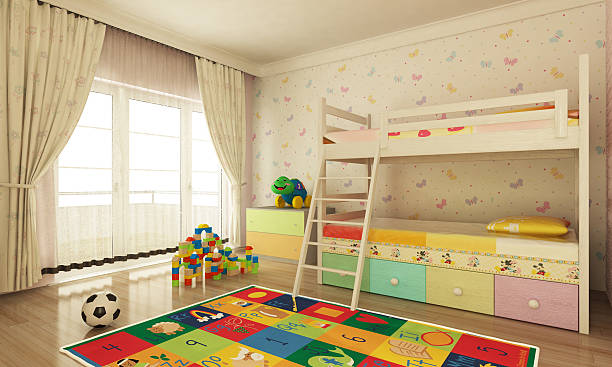 Alphabet themed bed room.