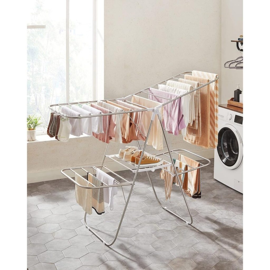 Collapsible drying rack.