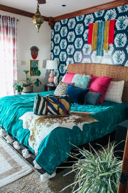 An eclectic bedroom!