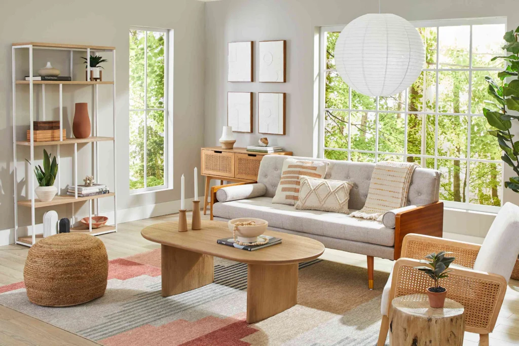 Minimalist living room.