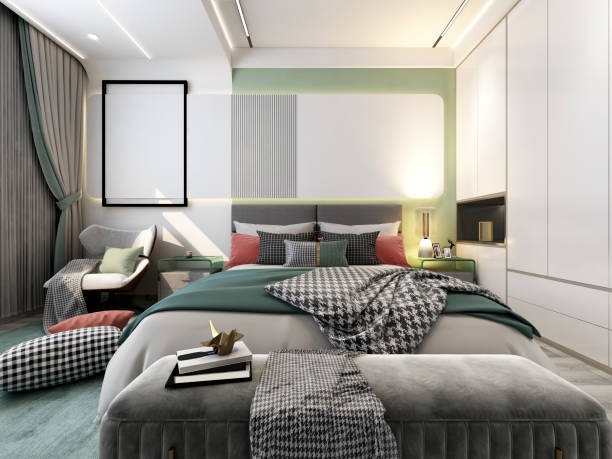 Nordic-style bedroom with personal touch